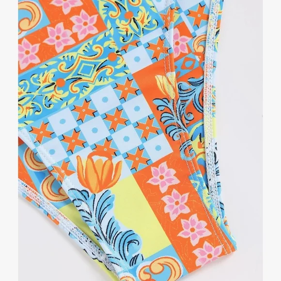 Zaful Multicolor Strapless Bikini - Picture 7 of 10